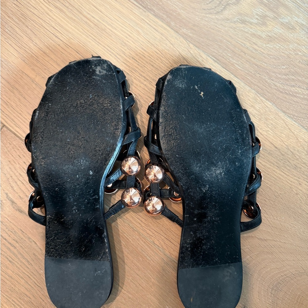 Alexander Wang Studded Cage Slide Sandals – Black - Picture 4 of 4